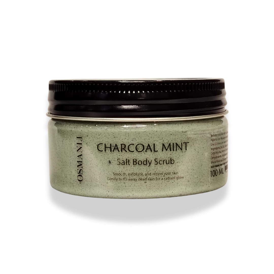 Charcoal Mint Salt Body Scrub
